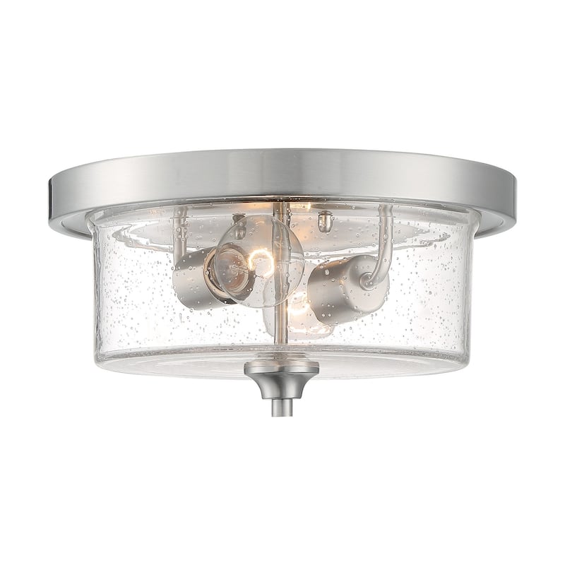 Bellevue NVCF79091 Tussle 2 Light 13" Wide Flush Mount Drum Ceiling