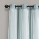 preview thumbnail 128 of 146, Lush Decor Grommet Sheer Panel Pair with Insulated Blackout Lining