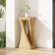 preview thumbnail 9 of 73, Christopher Knight Home - Aurelian Quenby MGO Lightweight Concrete Twist End Table with Wood-Grain Texture