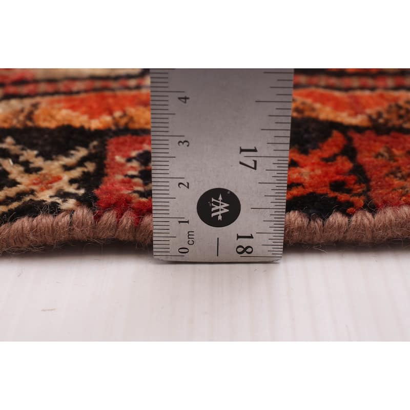 ECARPETGALLERY Hand-knotted Teimani Red Wool Rug - 4'1 x 8'9