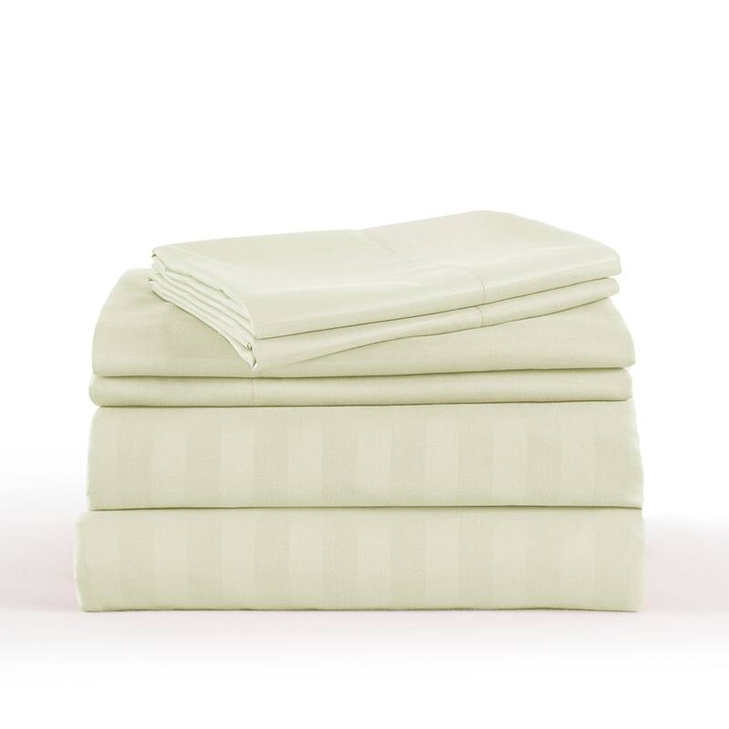 3/4 Pcs Luxury Stripe Bed Sheets Set