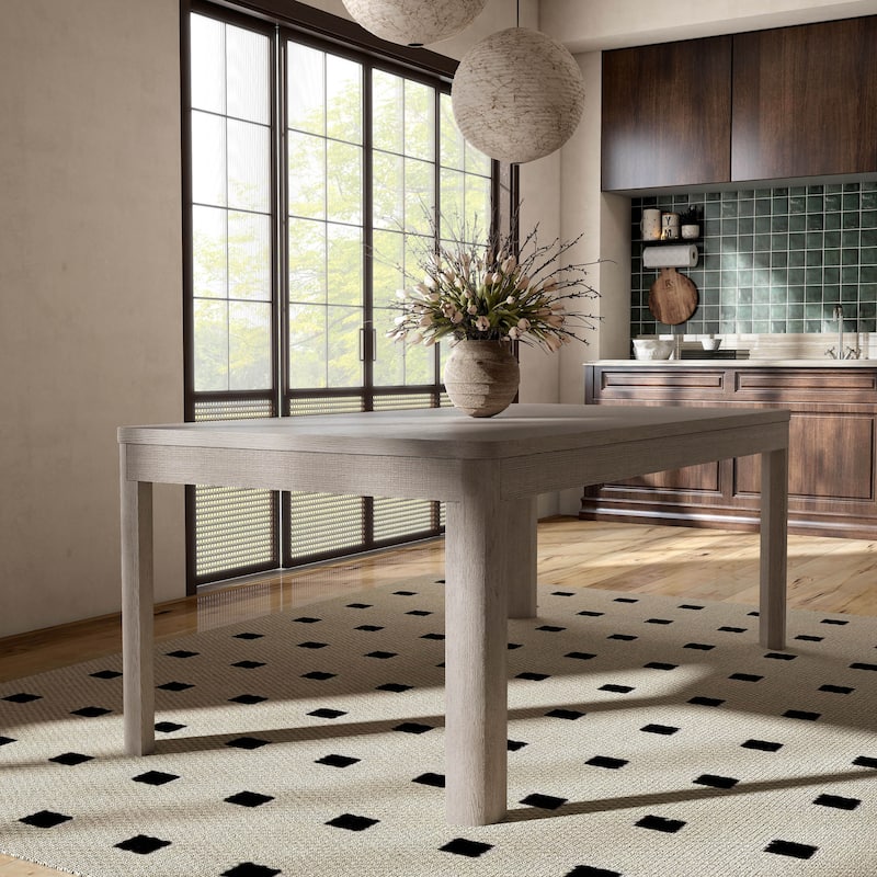 Furniture of America Billet Modern Natural Oak 78-inch Wood Dining Table - Natural Oak