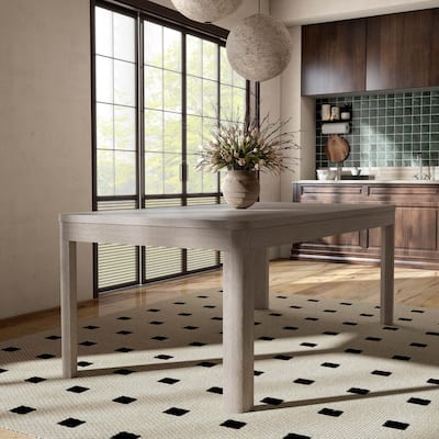 Furniture of America Billet Modern Natural Oak 78-inch Wood Dining Table