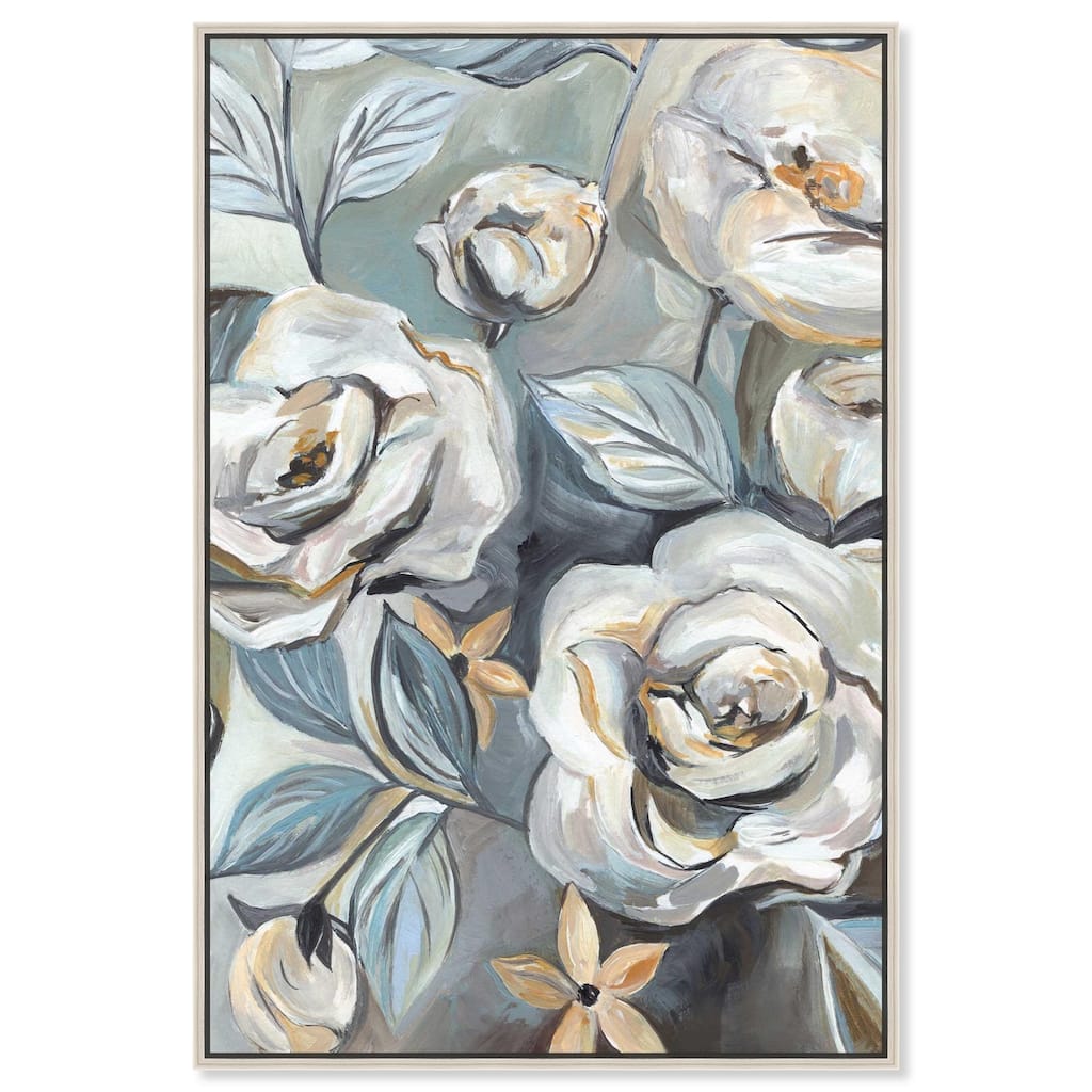 Grey Delight Canvas by Art Remedy