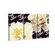 preview thumbnail 3 of 3, Oliver Gal 'Coco's Camellia Vanilla triptych' Fashion and Glam Wall Art Canvas Print Set - White, Yellow
