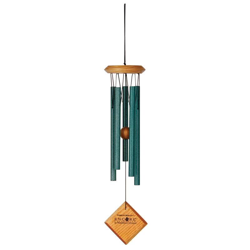 14 in. Woodstock Chimes of Mercury Wind Chime - Verdigris