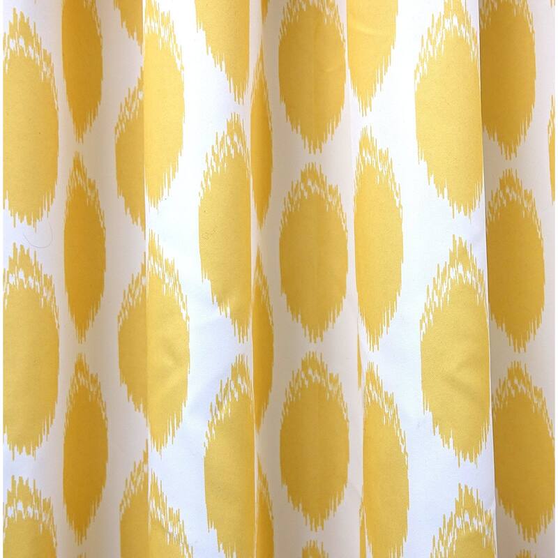 DriftAway Allen Ikat Polka Dot Room Darkening Window Curtain Panel Pair