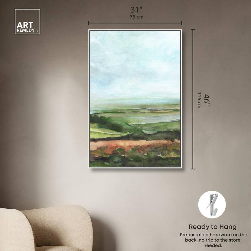 Watercolor Horizon Canvas by Art Remedy