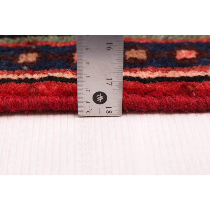 ECARPETGALLERY Hand-knotted Andelz Red Wool Rug - 4'4 x 14'11