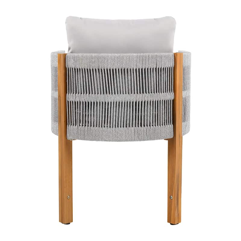 Christopher Knight Home - Isolde Acacia Wood Outdoor Dining Chair（Set of 2）