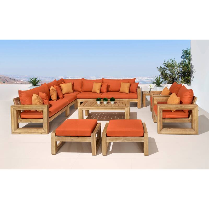 Benson 11 Piece Sunbrella Outdoor Patio Estate Collection