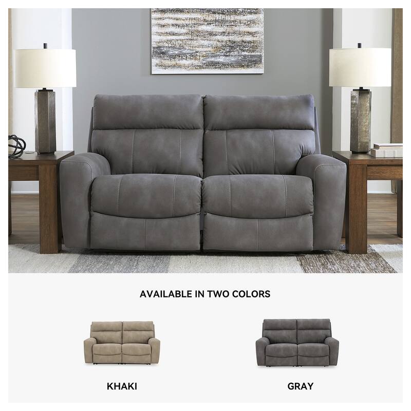Signature Design by Ashley Next-Gen DuraPella 2-Piece Power Reclining Sectional Loveseat - 77"W x 42"D x 41"H
