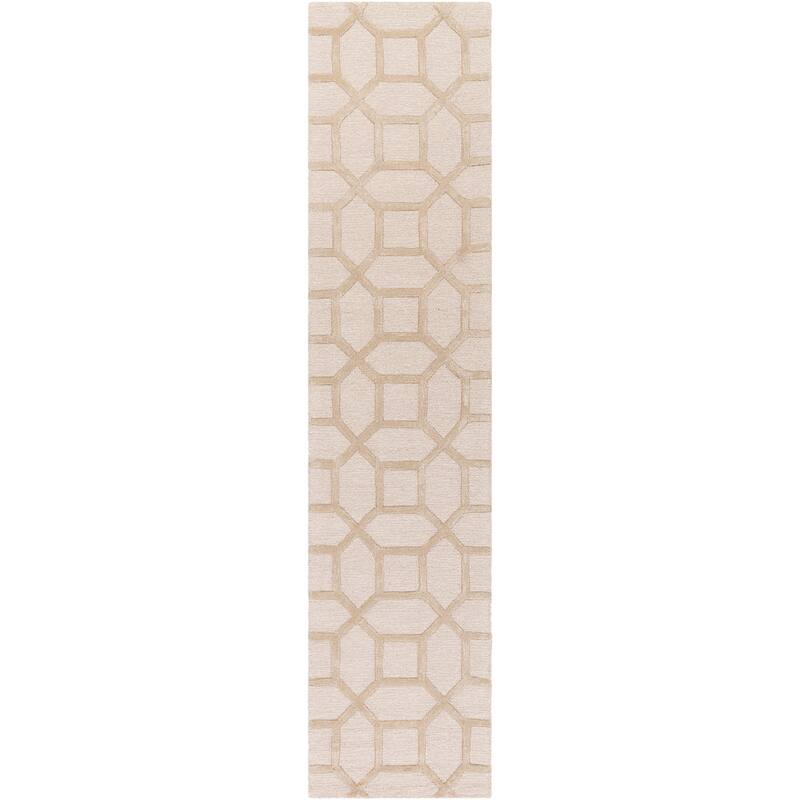 Livabliss Transitional Arise Trellis Area Rug - 2'3" x 14' - Ivory