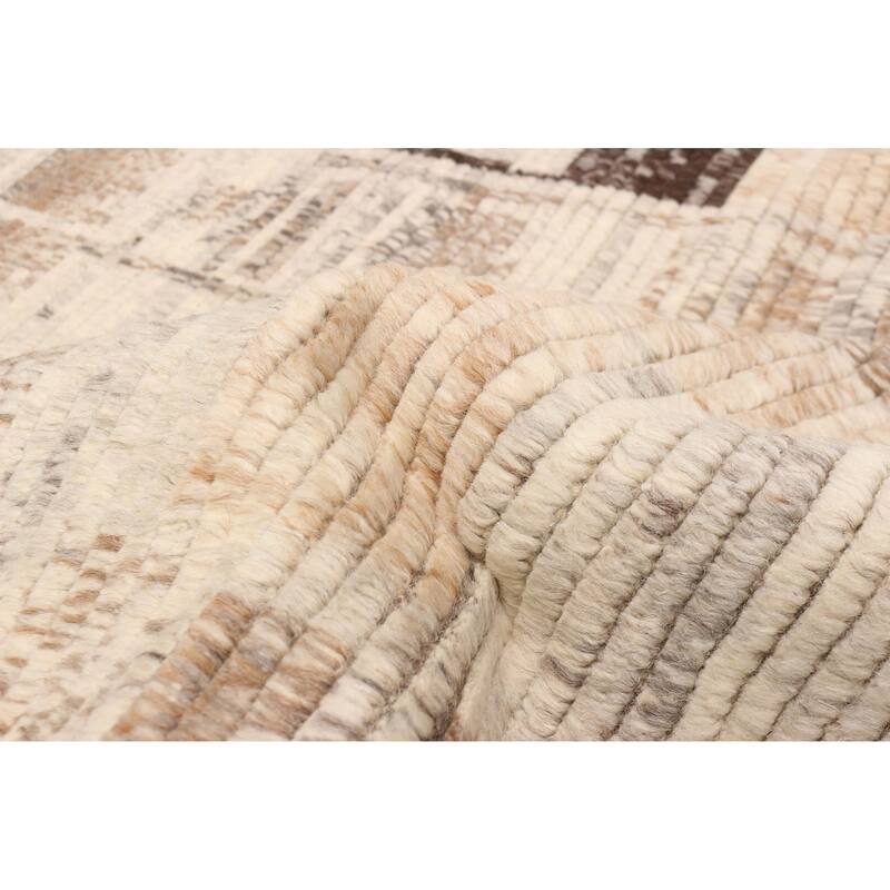 ECARPETGALLERY Hand-knotted Tangier Ivory Wool Rug - 8'0 x 9'10