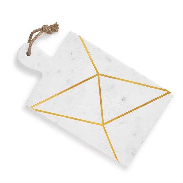 Badajoz Marble & Gold Cheese Board - Large