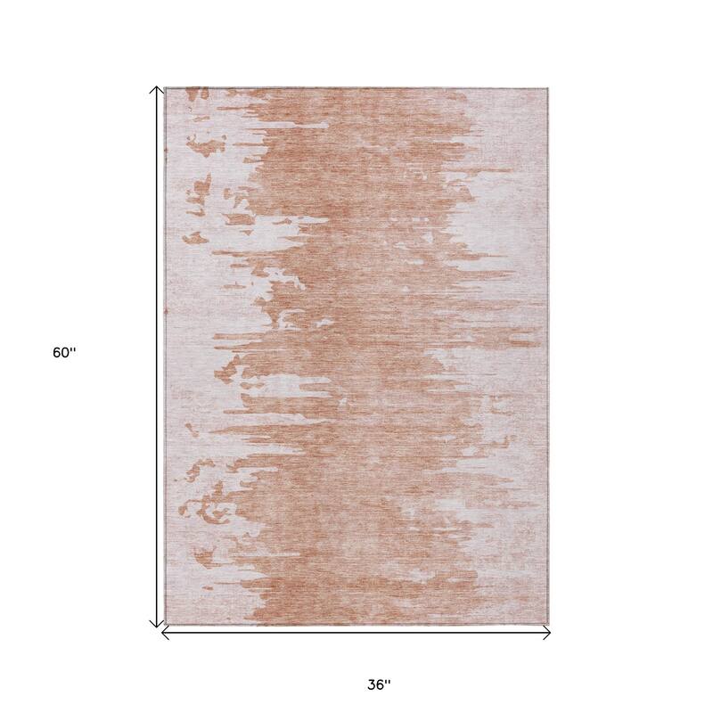 HomeRoots Abstract Transitional Rectangle Outdoor Rug