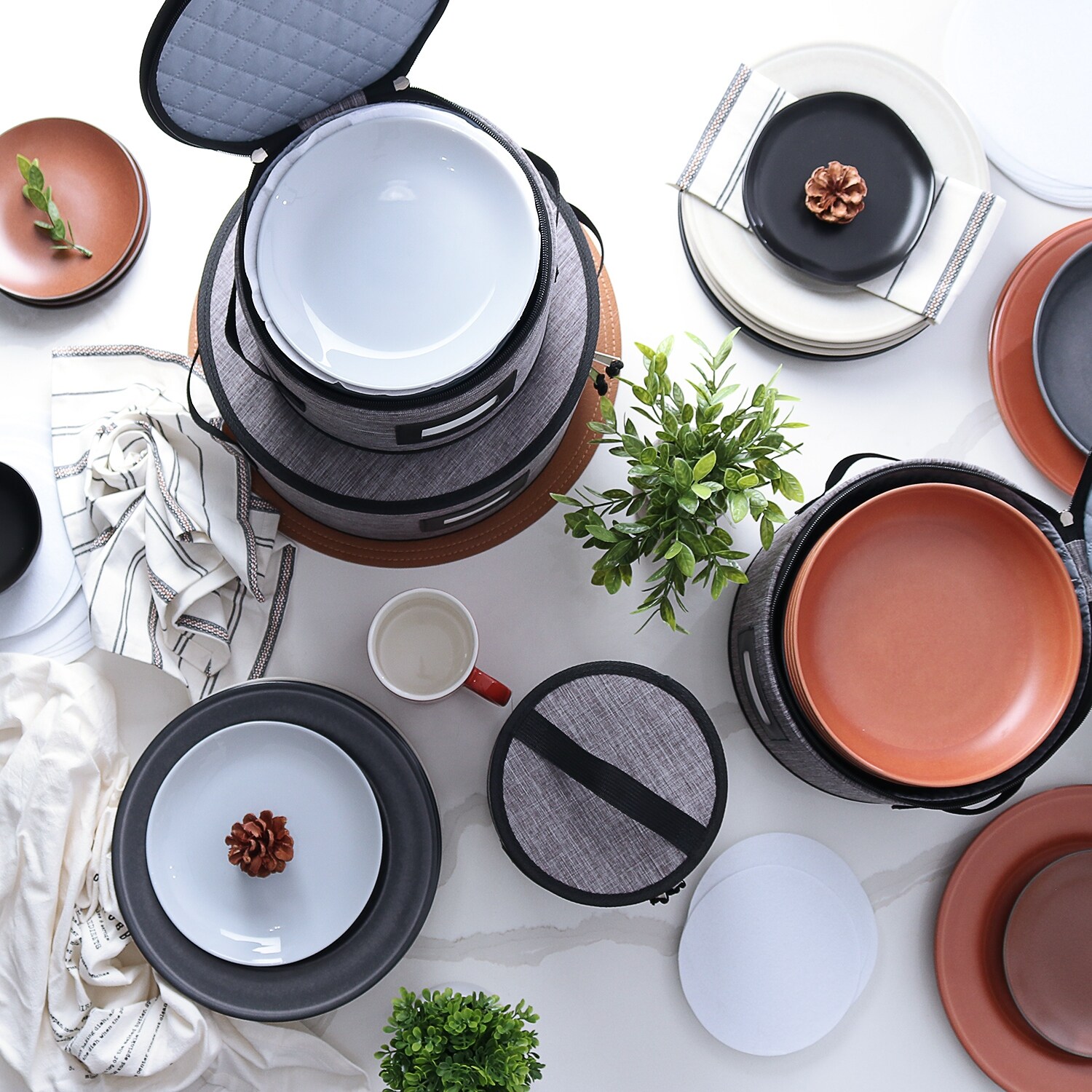Dinnerware sale storage set