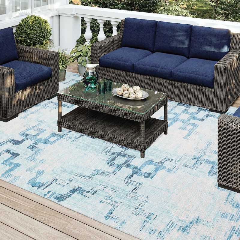Indoor/ Outdoor Yuma Morroccan Washable Rug