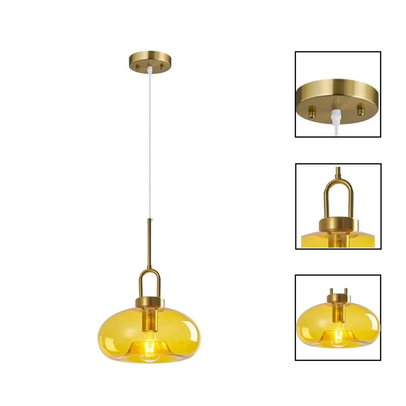 1 Pack light bulbs yellow light fixtures yellow pendant light - N/A