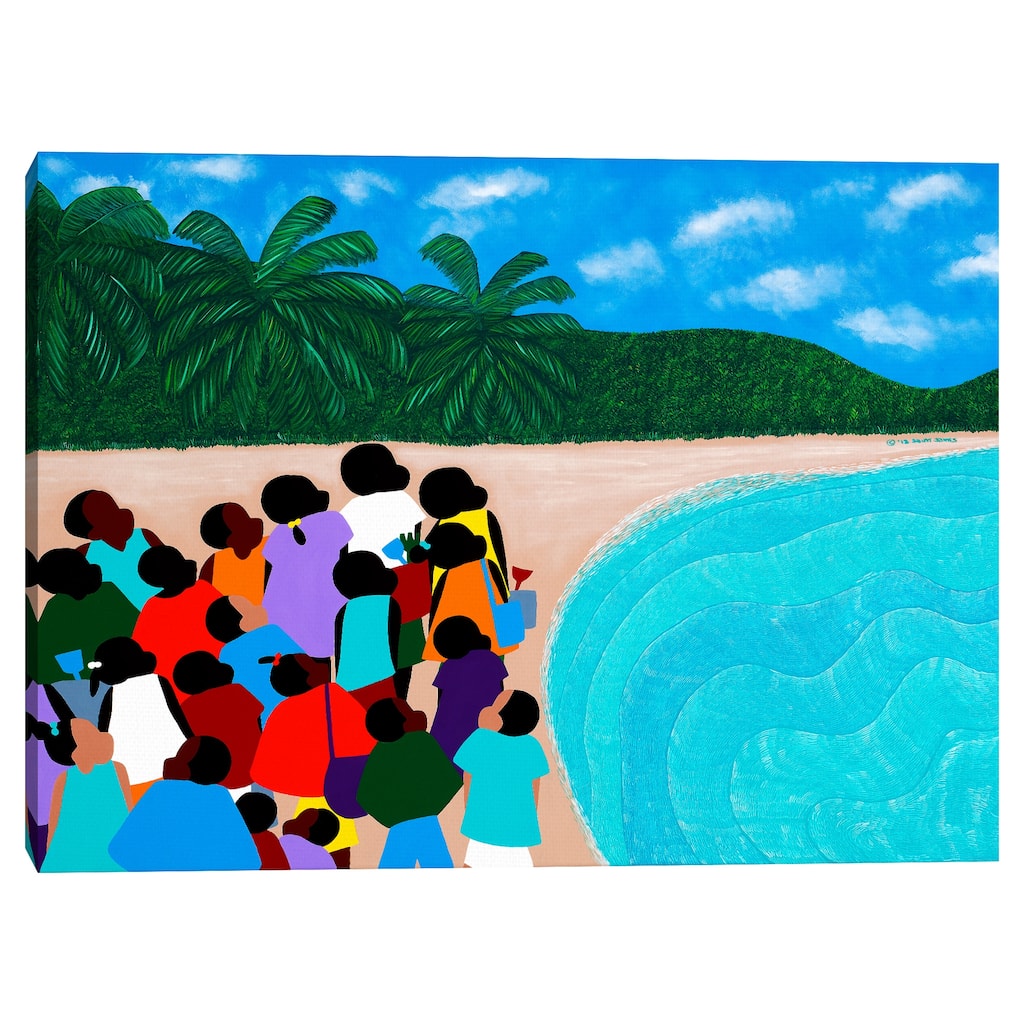 Chou Chou Beach by Synthia SAINT JAMES Canvas Art Print