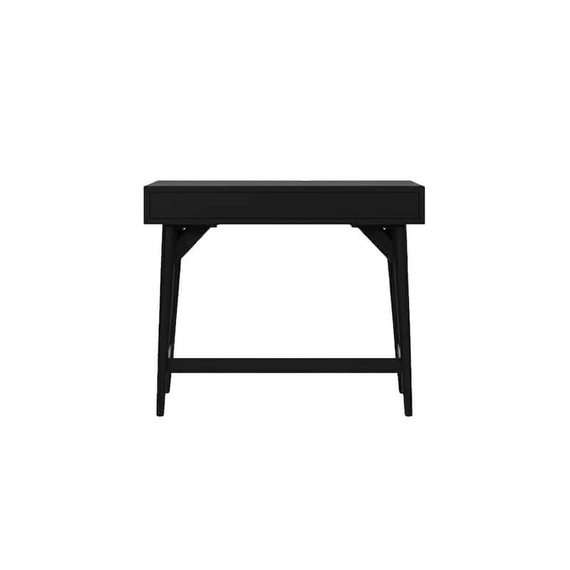 Alpine Furniture Flynn 2 Drawer Mini Desk in Black