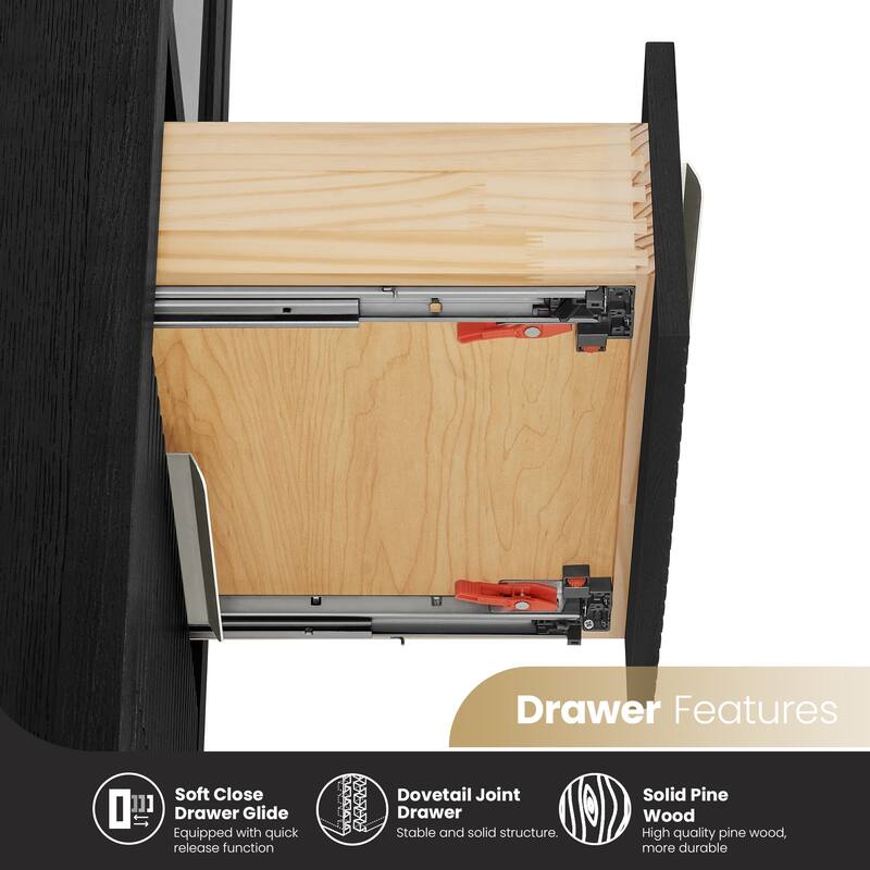 Santarem Solid Wood Bathroom Storage Cabinet