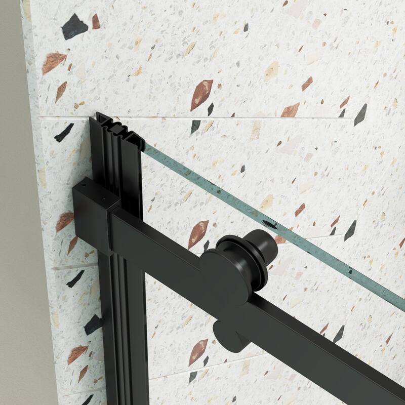 56"-60"W x 58"H Bathtub door with high quality stainless steel handle