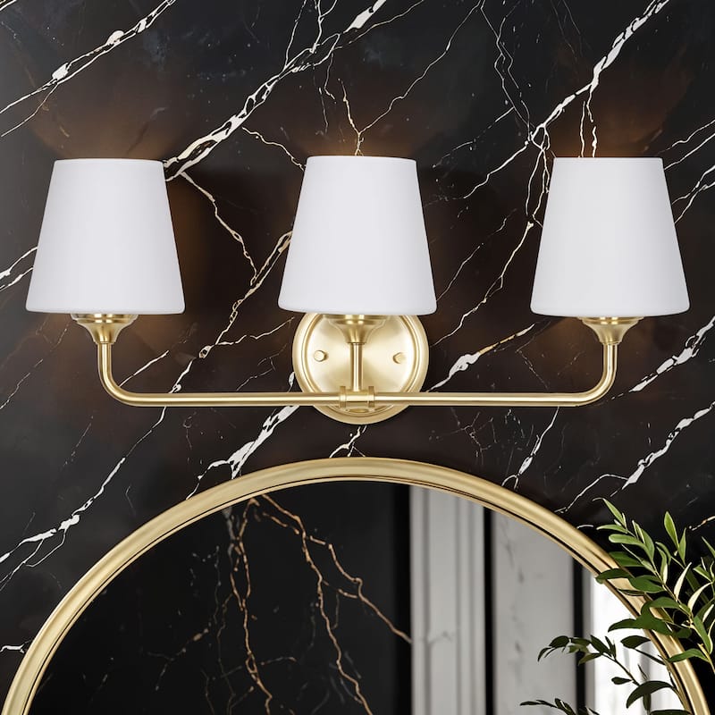 Kenroy Home Roberts 3-Light Vanity Light - Brushed Gold