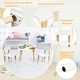 preview thumbnail 7 of 9, Costway Kids Wooden Table & 2 Chairs Set Children Play Activity Table - See details