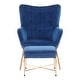 preview thumbnail 29 of 53, Izzy Modern Lounge Chair - N/A Blue Velvet/Gold