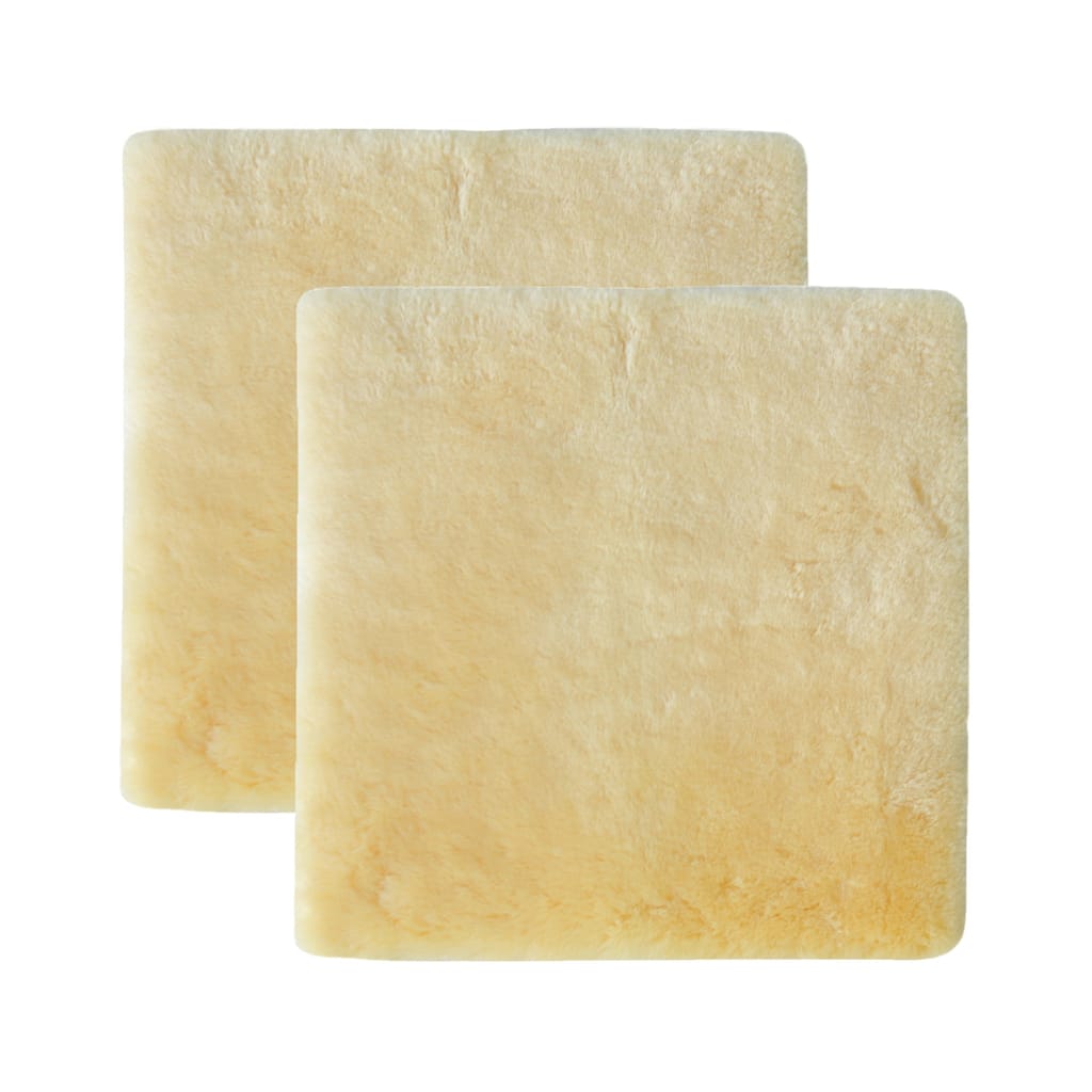 HomeRoots Set Of Two 17" X 17" Cornsilk Linen Solid Color Dining Chair Pad