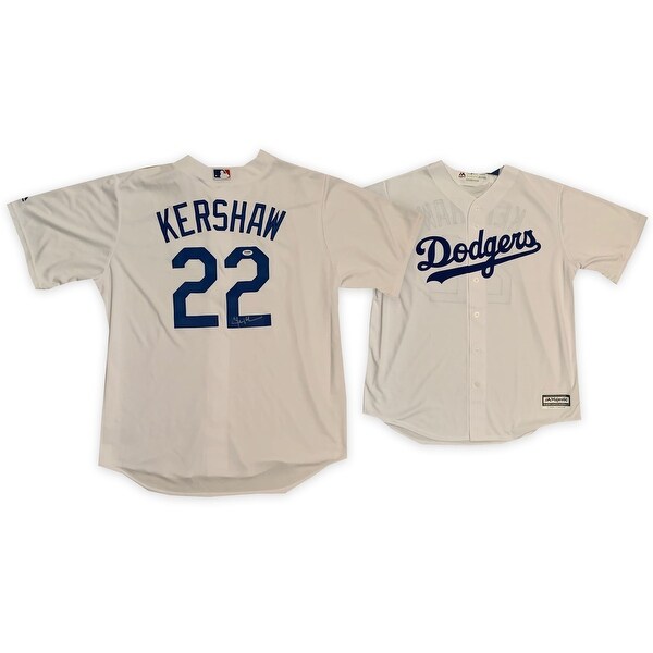 clayton kershaw autographed jersey