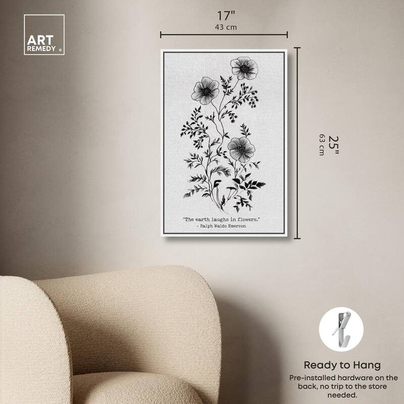 Earth Laughs in Flowers Canvas by Art Remedy