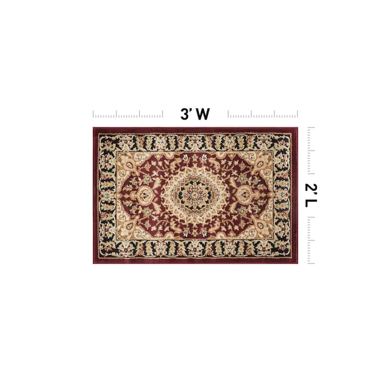 World Rug Gallery Traditional Oriental Medallion Area Rug