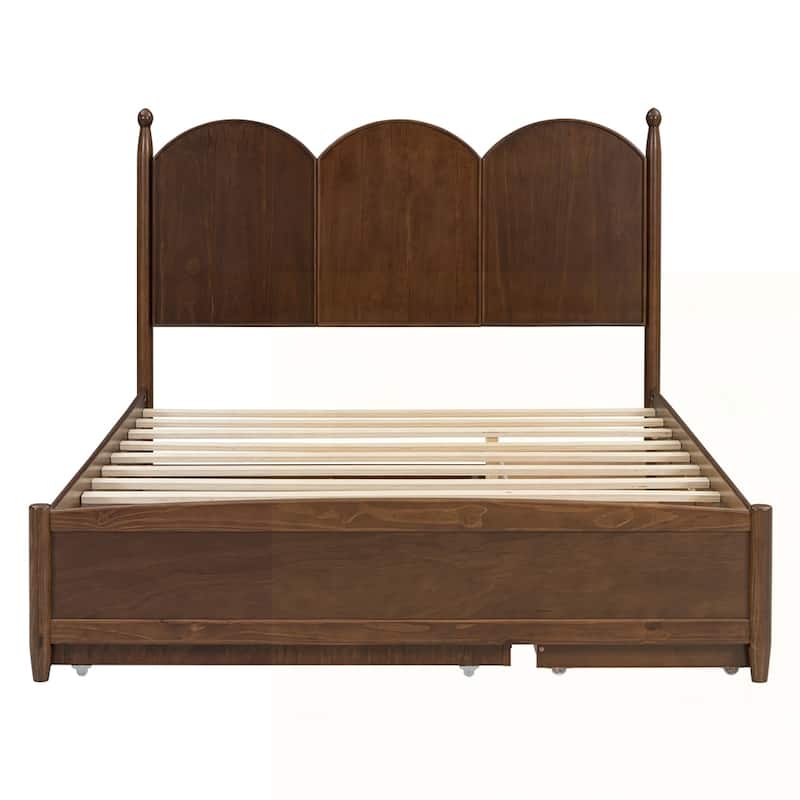 Platform Bed With with 2 Big Drawers