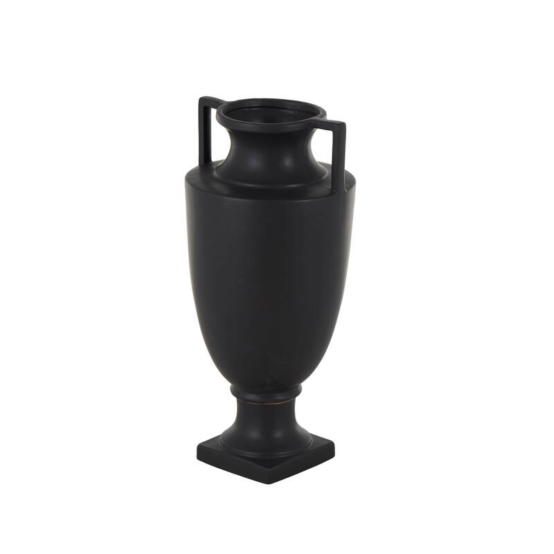 Ceramic Sleek Amphora Vase with Handles - Black or White - Roche River Decor