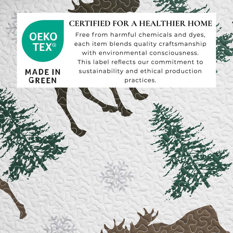 Carbon Loft Rosal Wilderness Moose 3-piece Quilt Set