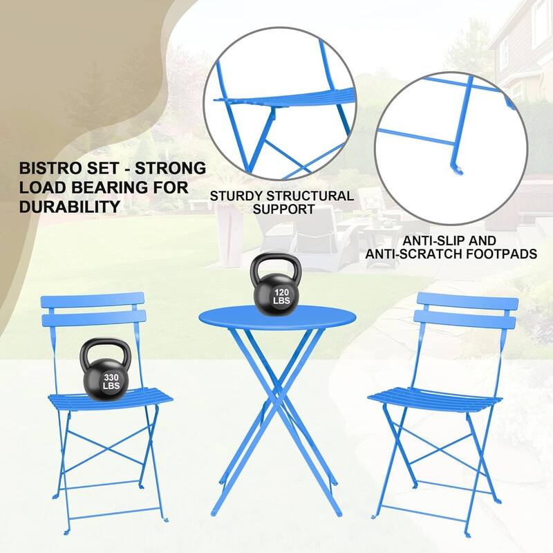 Outdoor Patio Table and Chairs Set for Apartments Porch Pool