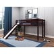 preview thumbnail 6 of 4, JACKPOT Contemporary Low Loft Twin Bed with Ladder, Slide and Tent