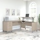 preview thumbnail 16 of 67, Bush Somerset 72W 3 Position Sit to Stand L Shaped Desk in Ash Gray