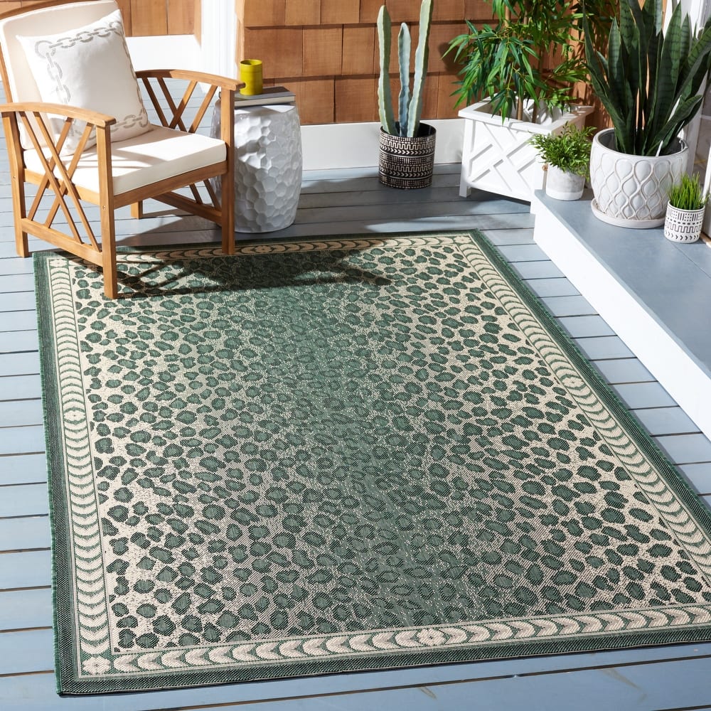SAFAVIEH Courtyard Sanyi Indoor/ Outdoor Waterproof Patio Backyard Rug