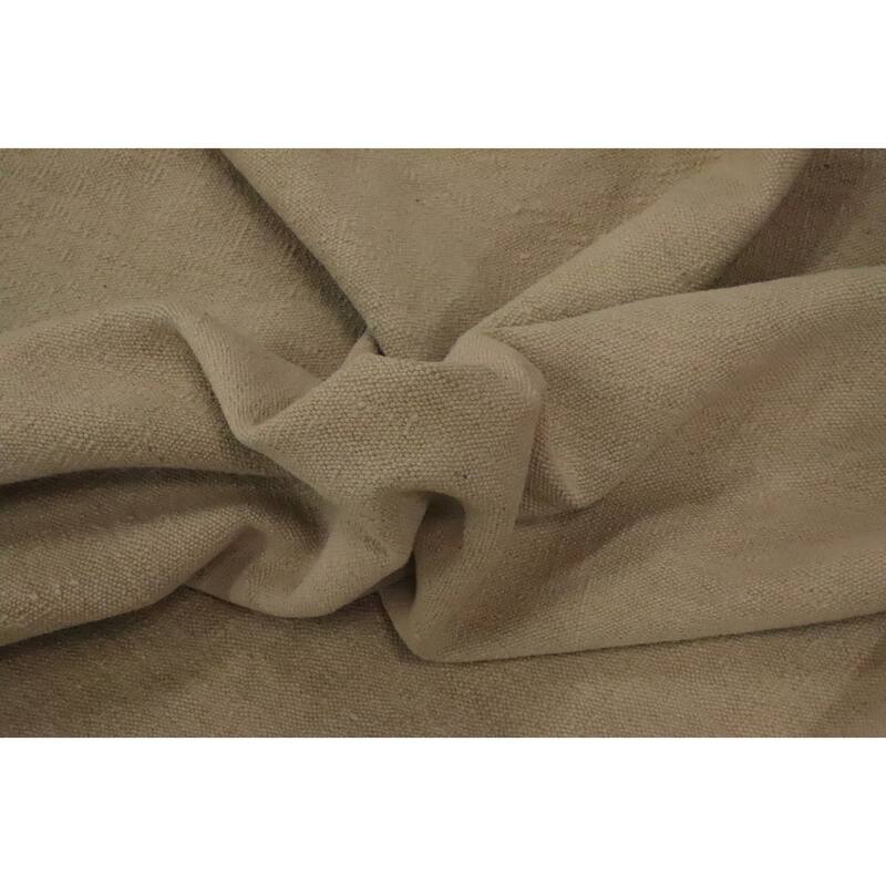 Hand Woven Oriental 100% Wool Carpet Southwestern Modern Beige & Ivories Kilim Area Rug - 9' 9'' X 7' 10''