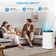 preview thumbnail 12 of 23, 14,000 BTU Portable AC, 3-in-1 Cooling/Fan/Dehumidifier, LED Panel, Remote, 750 Sq Ft