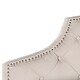 preview thumbnail 3 of 1, Safavieh Arebelle Taupe Linen Tufted Headboard