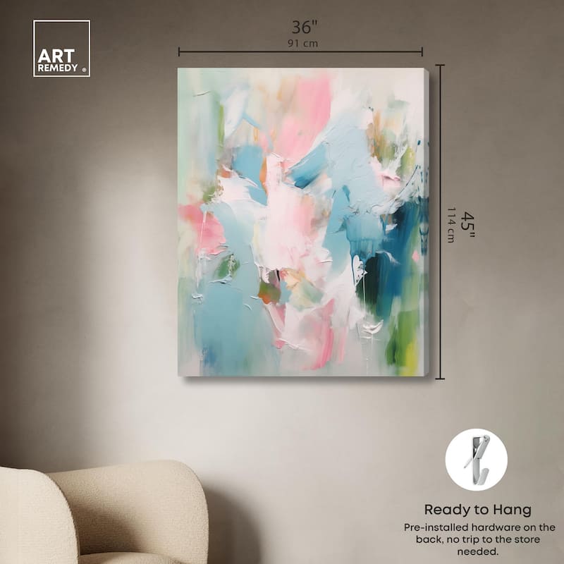 Neon Breeze II Canvas by Art Remedy, Gallery Wrapped