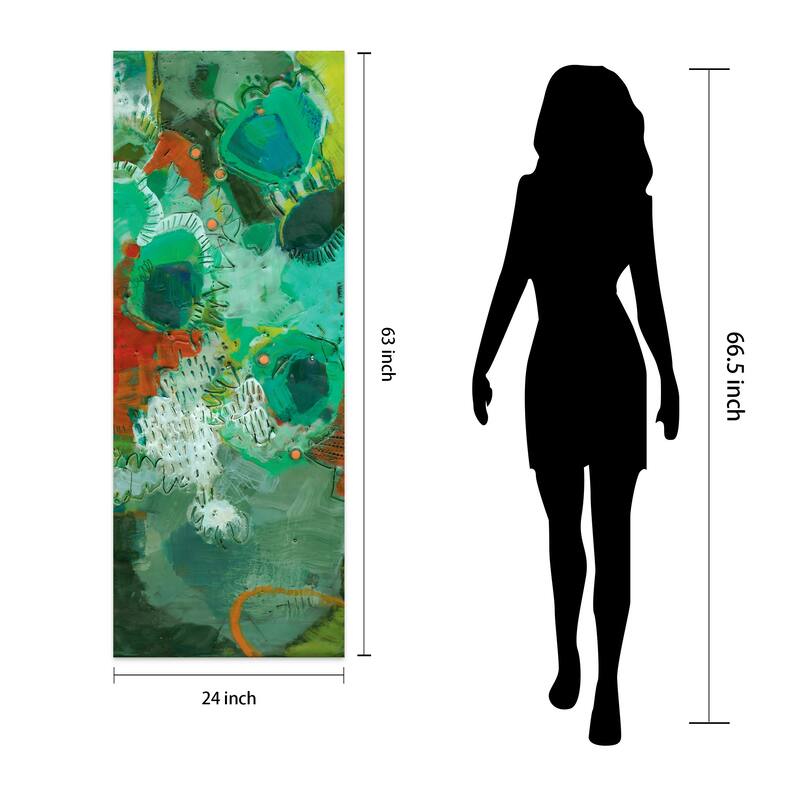 Empire Art"Lolly I" Frameless Tempered Art Glass Wall Art