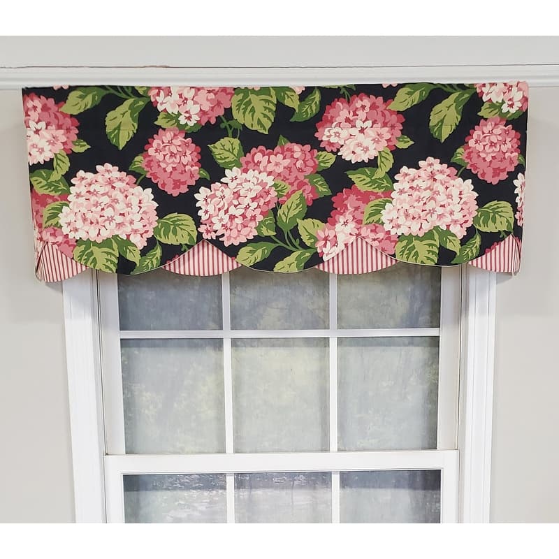 RLF Home Design Summerwind Petticoat Window Valance - Pink