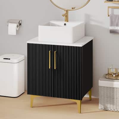 Moasis Single Bathroom Vanity with Ceramic Vessel Sink