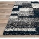 preview thumbnail 15 of 54, World Rug Gallery Distressed Modern Boxes Plush Shag Area Rug