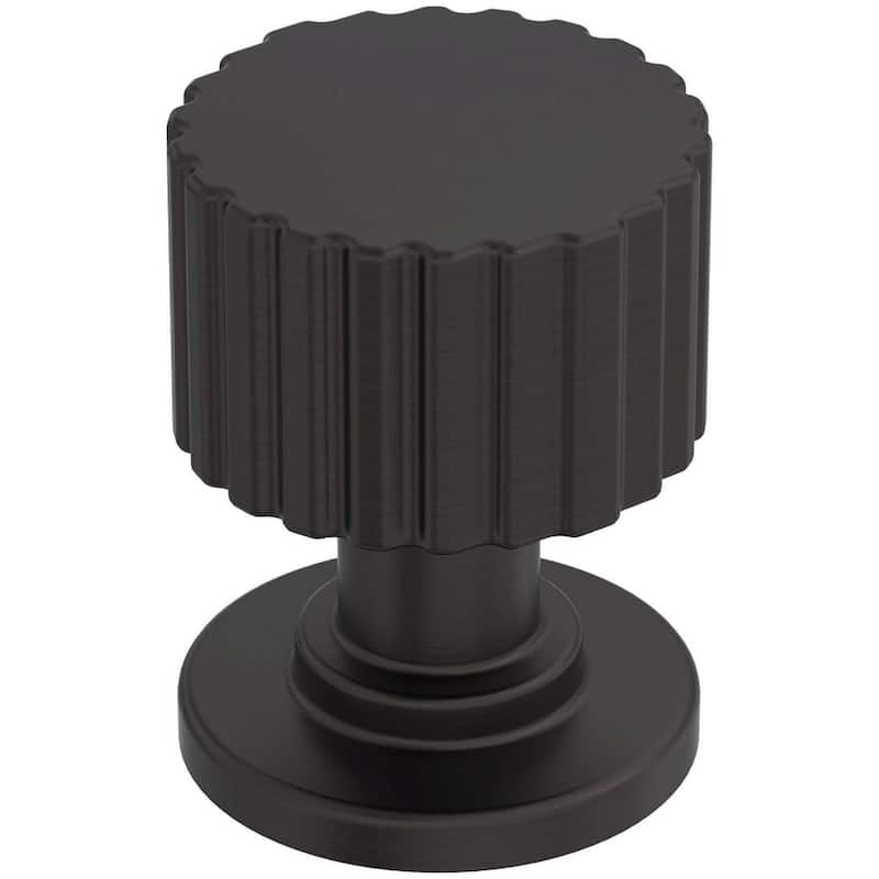 Amerock BP37640 Ballard 1" Fluted Mushroom Cabinet Knob - Oil Rubbed Bronze